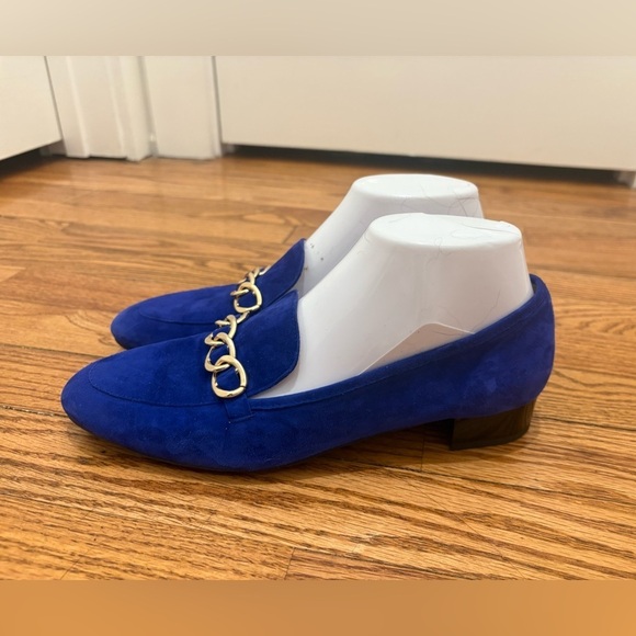 Brunate Women’s Italian Suede Loafers size 8 Royal Blue Preppy - Picture 3 of 7